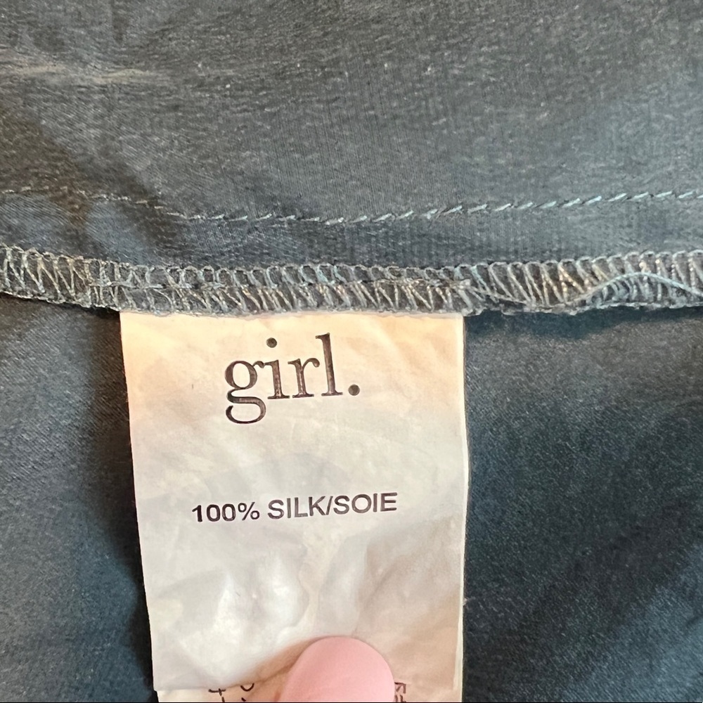 Girl. by Band of Outsiders 100% Silk Blouse - Picture 5 of 6